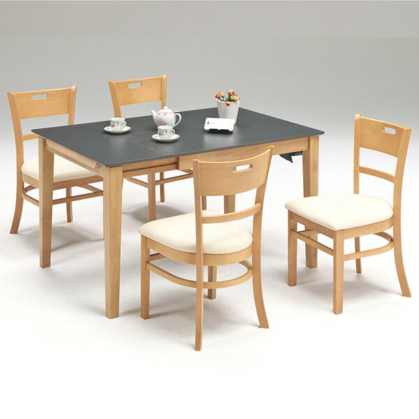 【5000円OFFクーポン配布中】ダイニングセット ダイニングテーブル5点セット 4人用 4人掛け 5点セット 幅90-120cm 伸長テーブル 食卓セットテーブル チェア シンプル モダン おしゃれ 韓国インテリア