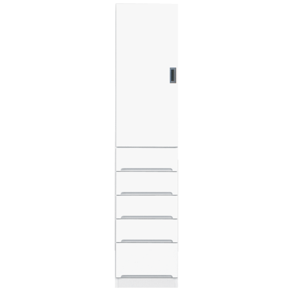 【BLACK FRIDAY限定☆10％OFFクーポン配布中】食器棚 ダイニングボード すきま収納 食器台 キッチンボード 鏡面仕上げ 艶あり 木製 幅40cm [ ホワイト ] 【 国産 】 カップボード