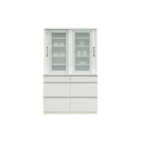乐天商城 - ダイニングボード レンジボード レンジ台 キッチンボード 食器棚 カップボード 119.5cm幅 119.5幅 幅119.5 幅119.5cm 半完成品 キッチン収納 日本製 国産