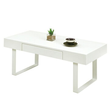 ローテーブル センターテーブル 引き出し 白 ホワイト リビングテーブル 幅100cm おしゃれ 木製