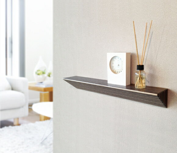 内外（ナイガイ）キヴァシェルフ kiva shelf カラフル おしゃれ すっきり 棚 KV-FK-SH-580（ブラック） KV-FM-SH-580（オレンジ）壁付積層材棚 フィンランドデザイン 北欧デザイン