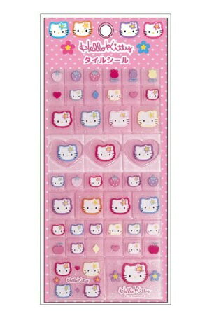 樂天商城 - ハローキティ 90s　タイルシール　（カオハナ）