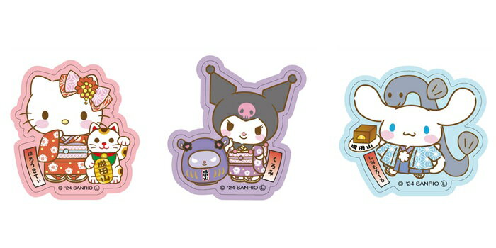 千葉 成田山限定 サンリオキャラクターズ ステッカー(キティ・クロミ・シナモロール)