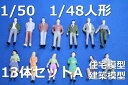 建築模型人形 1/50人形A 人物 鉄道模型のOゲージなどのレイアウトジオラマに!ダイキャストミニカー