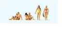Preiserプライザー10671 ビーチの人々【HO人形】【塗装済み】【ジオラマ人形】