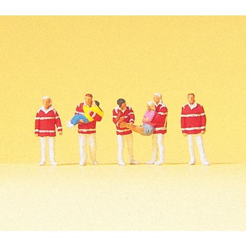 preiserプライザー79196　救急隊員と助けられてる人【Nゲージ人形】【塗装済み】【ジオラマ小物】【ネ..