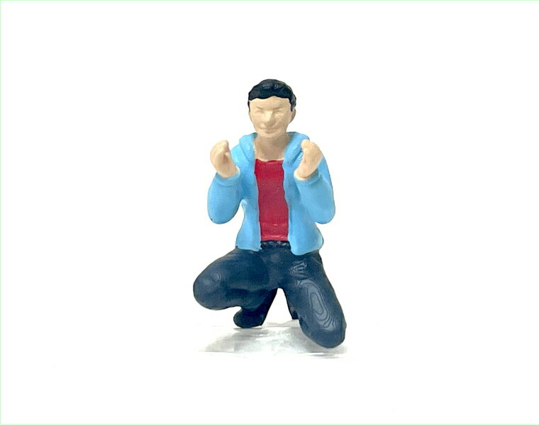 1/50人物模型　子供をあやす男性A【塗装済み】