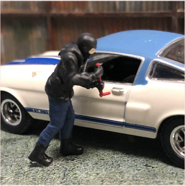 1/64 の整備士風フィギュアギャング　人形　ミニカージオラマ