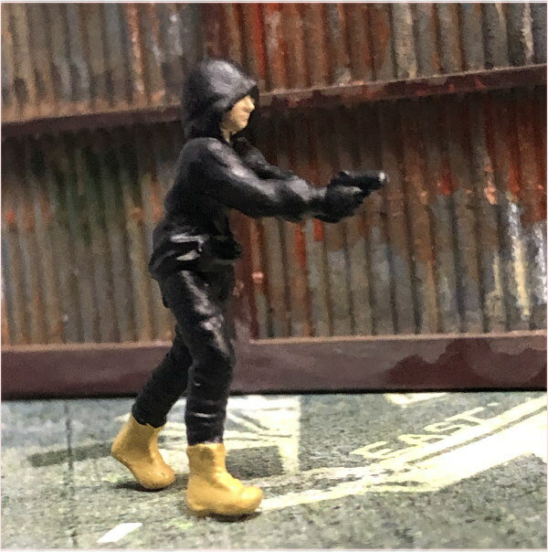 1/64 の整備士風フィギュアギャング　人形　ミニカージオラマ