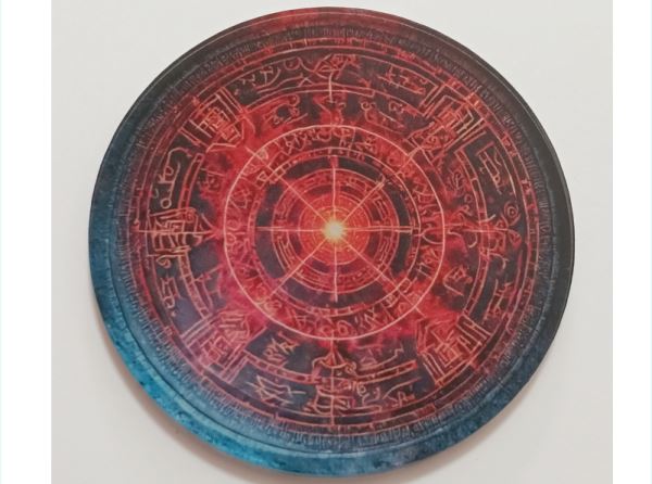 アクリルジオラマベース　魔法陣I　円形6センチ　展示台　フリマイベント展示台に...