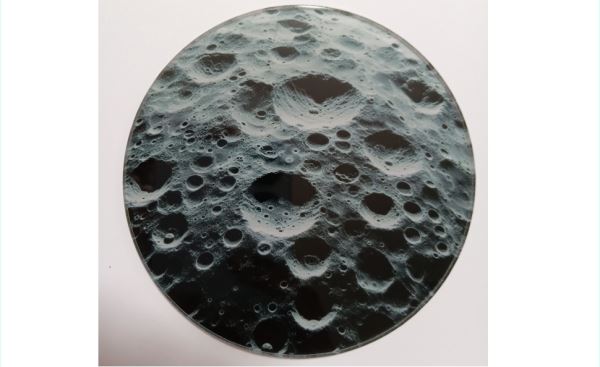 アクリルジオラマベース　宇宙・惑星C　円形10センチ　展示台　フリマイベント展示...