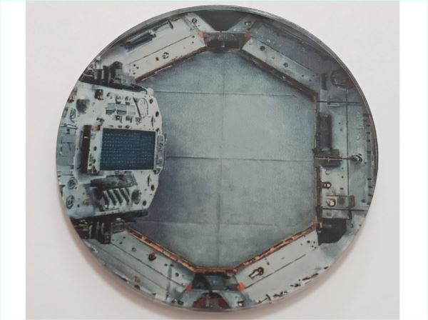 アクリルジオラマベース　宇宙・惑星W　円形6センチ　展示台　フリマイベント展示...