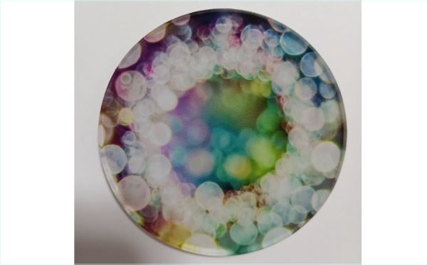 アクリルジオラマベース　輝き・パーティクル・玉ぼけA　円形10センチ　展示台　フ...