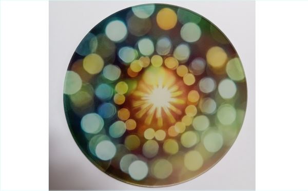 アクリルジオラマベース　輝き・パーティクル・玉ぼけD　円形10センチ　展示台　フ...