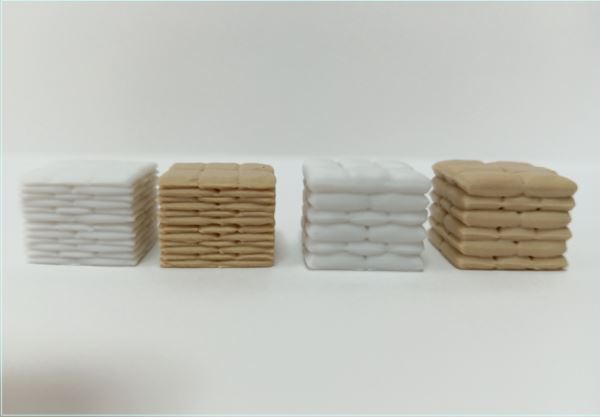 米袋　4種入【彩色済み】【情景小物】【ネコポス可】