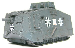 1/144AFV 簡単キット　A7V【YSK】【鉄道模型】【カラーレジン製】【情景模型】【Nゲージ】【ネコポス可】