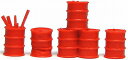 1/150 情景アクセサリー ドラム缶（赤）【YSK】【鉄道模型】【カラーレジン製】【Nゲージ】【ネコポス可】