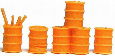 1/150 情景アクセサリー ドラム缶 橙 【YSK】【鉄道模型】【カラーレジン製】【Nゲージ】【ネコポス可】