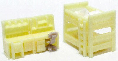 1/150 情景アクセサリー 子供部屋（薄茶）【YSK】【鉄道模型】【カラーレジン製】【Nゲージ】【ネコポス可】