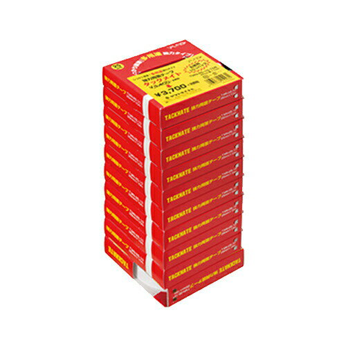 【送料無料】両面テープ　多用途強力タイプ　幅25mm×長さ10m　（10巻入り　お徳用パック）｜多用途両面テープ　強力タイプ　布　革　木材　ゴム　ヤマト　タックメイト