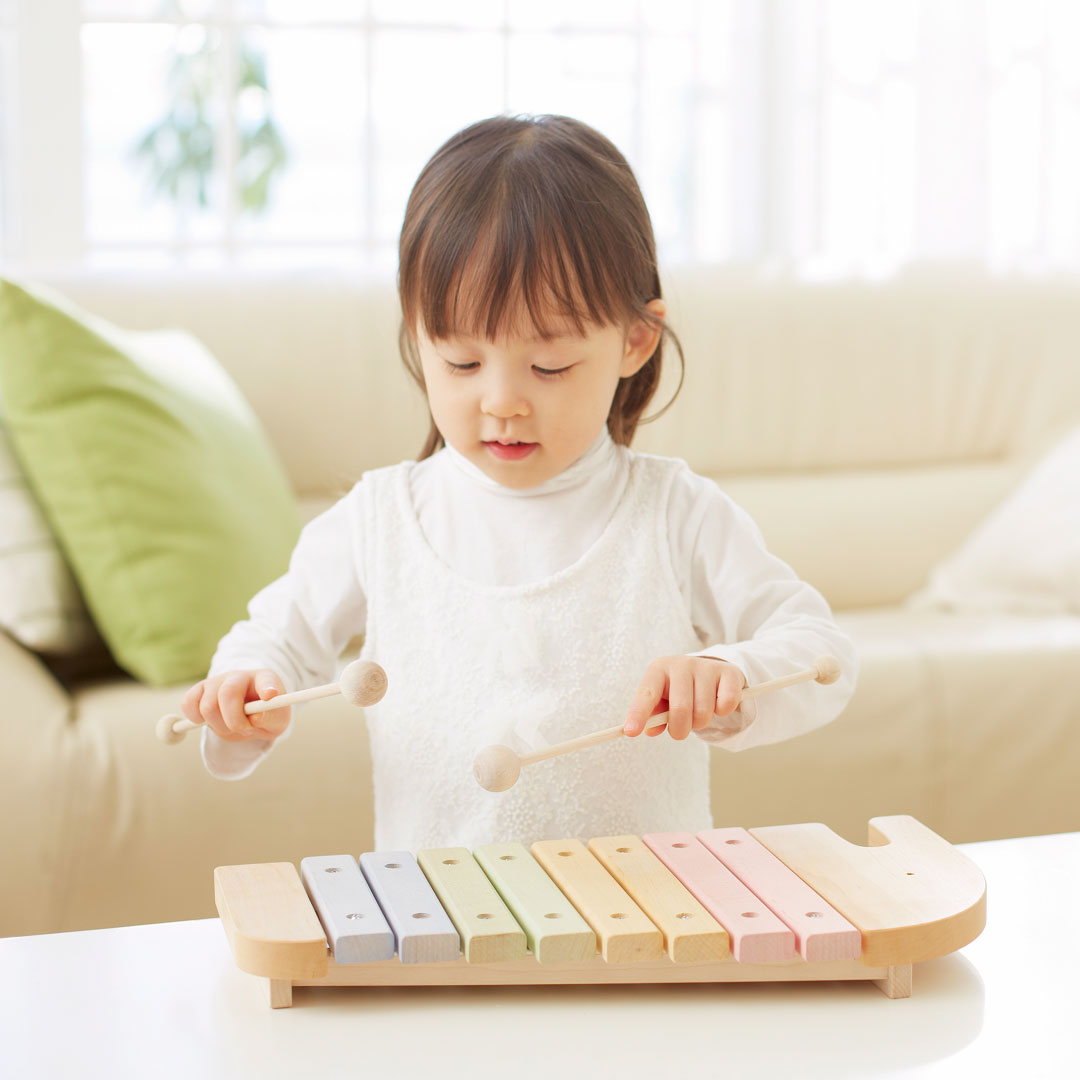 木のおもちゃ 木琴 エドインター エレファントシロフォン NIHON 日本製 出産祝い 楽器 誕生日 子供 女の子 知育玩具 男の子 2歳 3歳 4歳