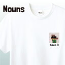 NFT Nouns ナウンズ Tシャツ #003NFT イラスト アパレル グッズ キャラクターホワイト S M L XL(4)