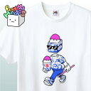 NFT BoxyHeads 154 盛夏かき氷くん TシャツNFT イラスト アパレル グッズ キャラクターホワイト S M L XL