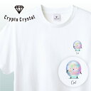 NFT CryptoCrystal クリプトクリスタル Tシャツ Opal オパール宝石 鉱石 貴石 宝石をモチーフにした可愛いキャラクター達NFT イラスト アパレル グッズ キャラクターホワイト S M L XL