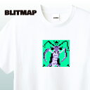 NFT Blitmap Tシャツ 1425 Communion GlitchoNFT コミュニオン グリッチ ドット絵 ピクセルアート イラスト アパレル グッズ キャラクターホワイト S M L XLブリットマップ