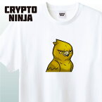 CryptoNinjaPartners Narukami-Gold #00027 TシャツCNP グッズ Crypto Ninja Partners クリプト忍者 クリプトニンジャパートナーズ ナルカミ 鷹 猛禽類 かっこいい TシャツNFT イラスト アパレル グッズ キャラクターホワイト S M L XL