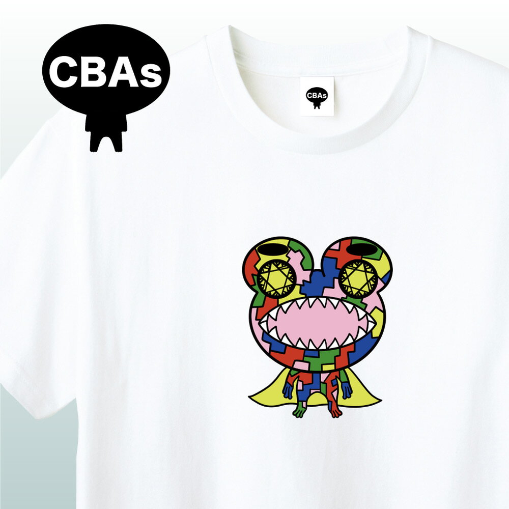 NFT Crypto Baby Animals クリプトベイビーアニマルズ Tシャツ カエル かえるインフルエンサー ブソン(BUSON)氏のNFTキャラクターカワイイ 面白い ユニーク 楽しい イラスト アパレル グッズ キャラクターホワイト S M L XL