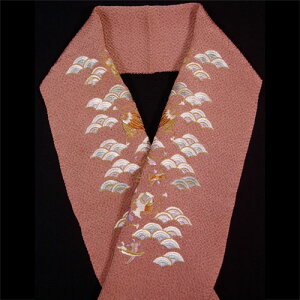 成人式に最適です!【花井幸子】正絹刺繍半衿「宝づくし」【10P03Dec16】