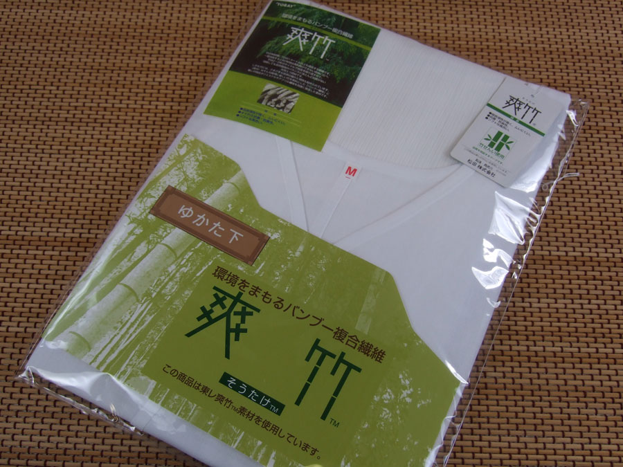 【浴衣用・夏用スリップ】「東レ・爽竹（M・L）」