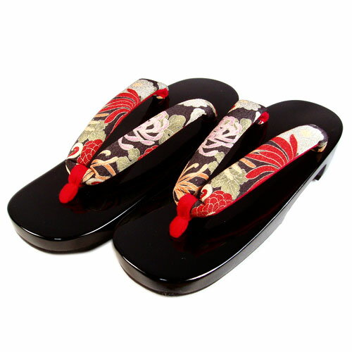 黒塗り桐下駄 （大正ロマン）