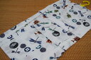 【昔ながらの子供浴衣】【昭和レトロ】子供浴衣・キッズ浴衣・男の子【100cm・3~4歳用】日本製・注染本染めゆかた「白地にトンボとカブトムシとセミ」【クロネコDM便での発送はできません】