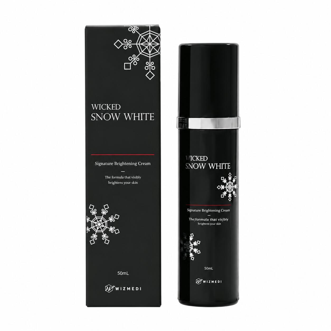 ウィキッド スノーホワイトクリーム 50mL トーンアップ 保湿クリームメイクアップ効果で肌を明るく見せながら、うるおいを与えるクリーム。商品情報内容量：50mL／クリーム使い方スキンケア後、適量を薄くムラなくなじませてください。ご使用上の注意お肌に異常が生じていないかよく注意して使用してください。赤み・かゆみ・刺激などが出た場合は使用を中止し、皮膚科医に相談してください。目に入らないようご注意ください。乳幼児の手の届かない場所で保管してください。 日焼け止めの代わりにはなりません。日中は別途日焼け止めを使用してください。