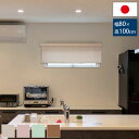 日本製 横長窓用無地ロールスクリーン 幅80cm 高さ100cm 住宅サッシ標準規格寸法 窓目隠し 節電対策