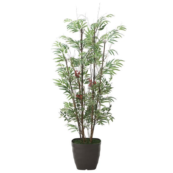 光の楽園 黒竹＆南天1．6 2010K300 アートグリーン フェイクグリーン 人工観葉植物 光触媒