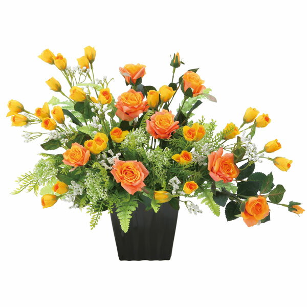 光の楽園 ツートンローズ 2475P85 アートフラワー フェイクグリーン 造花 光触媒