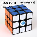 【日本語説明書付き】【 安心の保証付き 】【 正規輸入品 】Gancube GAN356 X 競技向け 磁石内蔵3x3x3キューブ (IPG v5 ブラック) ルービックキューブ おすすめ なめらか