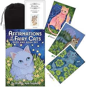 【オラクルカード】 【US Games Systems】 【正規販売店】 アファメーション オブ フェアリー キャッツ Affirmations of the Fairy Cats Deck and Book Set 猫 占い
