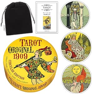 【タロットカード】 【Lo Scarabeo】 【正規販売店】 タロット オリジナル 1909（丸いカード） Tarot Original 1909 Circular Edition ..