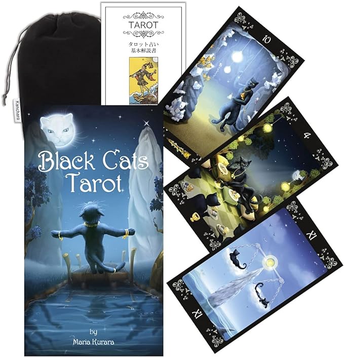 【タロットカード】 【Lo Scarabeo】 【正規販売店】 ブラック キャッツ タロット Black Cats Tarot タロット 占い