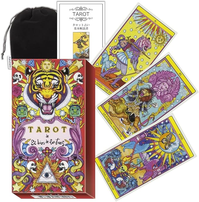 【タロットカード】 【Lo Scarabeo】 【正規販売店】 タロット デ エル ディオス デ ロス トレス Tarot De El Dios De Los Tres タロット 占いのサムネイル