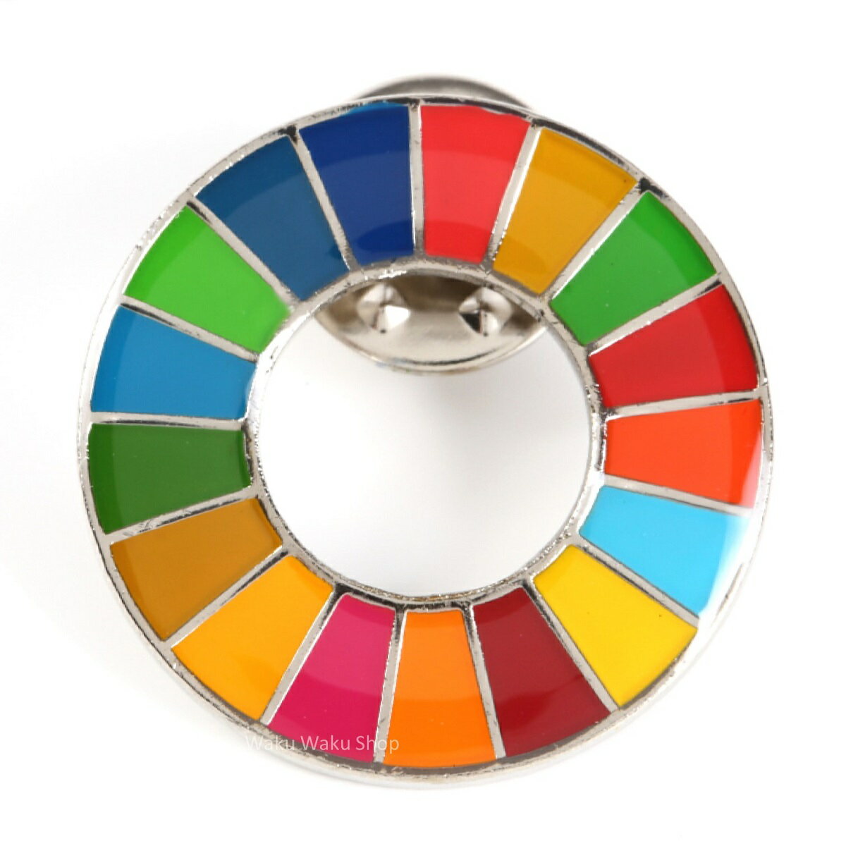 国連ガイドライン対応 SDGs ピンバッジ バッチ バッヂ 1個からまとめ買いまで (丸みタイプ1個)のサムネイル