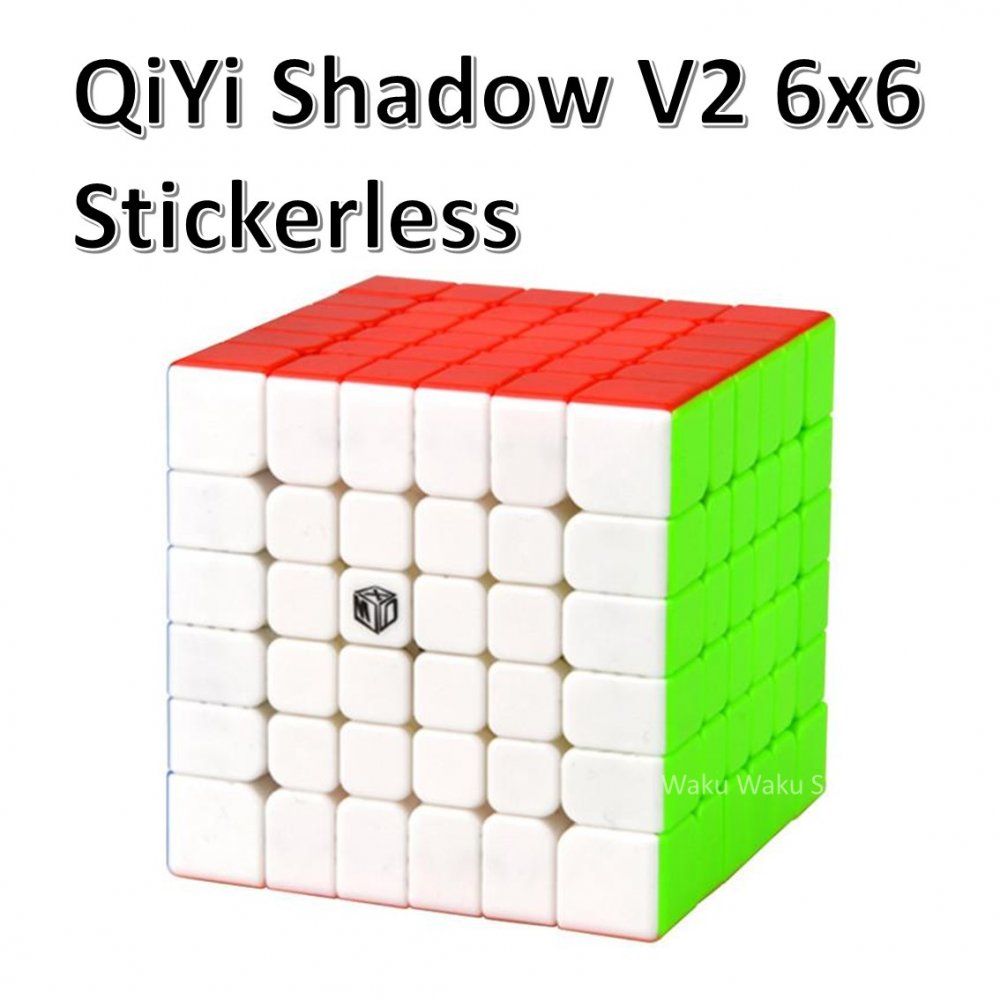 【安心の保証付き】【正規販売店】 QiYi Shadow V2 磁石搭載 6x6x6キューブ ステッカーレス ルービックキューブ おす…