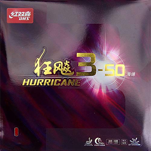 紅双喜 DHS 狂飆3-50 キョウヒョウ3-50 本物保証 説明書付き Hurricane 3-50 