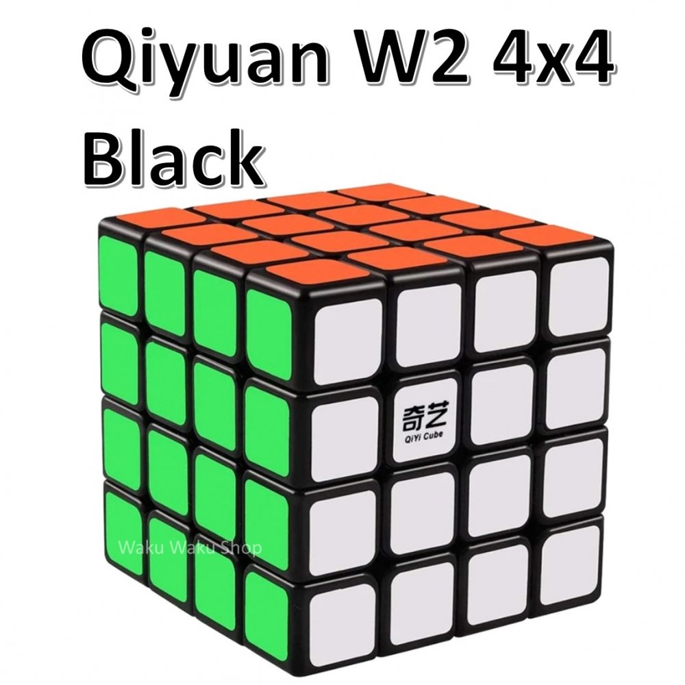 【安心の保証付き】 【正規販売店】 QiYi Qiyuan W2 4x4x4キューブ ブラック ルービックキューブ おすすめ