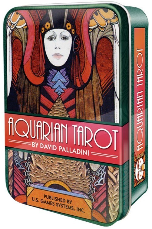 【タロットカード】 【US Games Systems】 【正規販売店】 アクエリアン タロット 缶入り Aquarian Tarot in a Tin タロット 占い