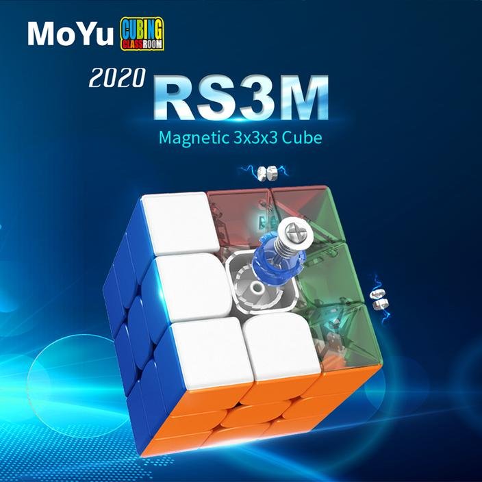 【日本語説明書付き】 【安心の保証付き】 【正規販売店】 Moyu Cubing Classroom RS3M 2020 磁石搭載 3x3x3キューブ ステッカーレス ルービックキューブ おすすめ なめらか 3